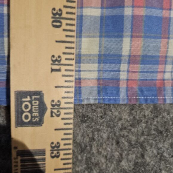 Vineyard Vines Murray Shirt Mens Large Blue Pink Yellow Plaid Button Down Cotton - Picture 6 of 8
